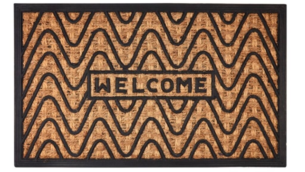 Coir with a non-slip rubber backing Outdoor mat